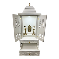 Vedmangal Teak Wood Mandap (White) open door view
