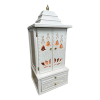 Vedmangal Teak Wood Mandap (White) side angle