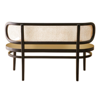Velvora Teak Wood Bench Back view