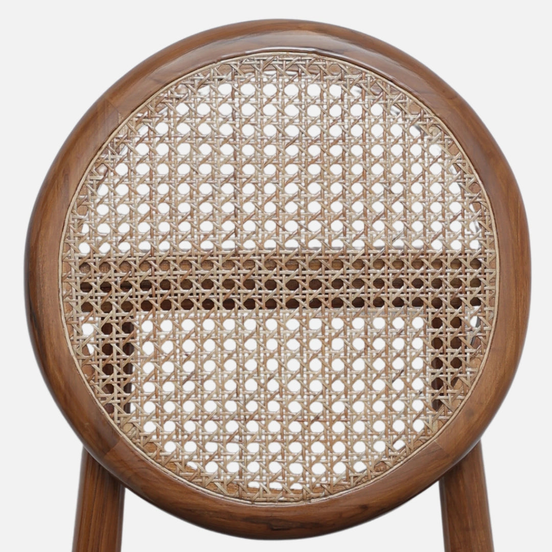 Verona Teak Wood Dining Chair (Teak) zoom view