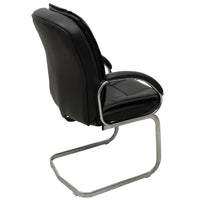 Vetra Visitor Chair with Armrest (Black) back angle