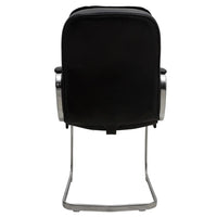 Vetra Visitor Chair with Armrest (Black) back view