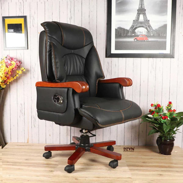 Voila Big and Tall Recliner Office Executive Chair (Black) lifestyle view