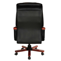 Voila Big and Tall Recliner Office Executive Chair (Black) Backside View