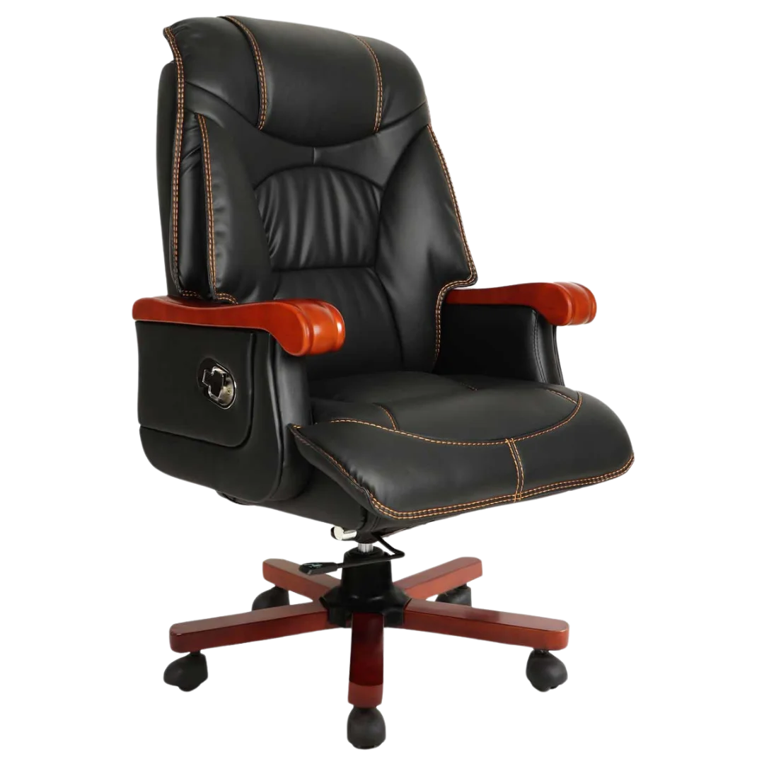 Voila Big and Tall Recliner Office Executive Chair (Black) Side Vie