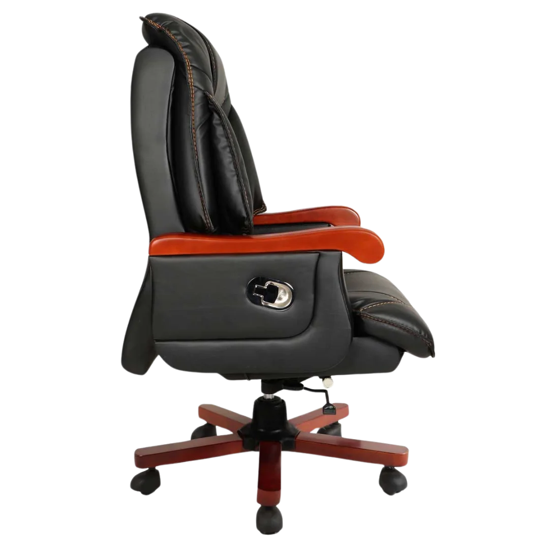 Voila Big and Tall Recliner Office Executive Chair (Black) Side View