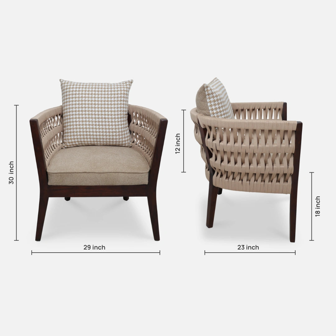 Wicker-Teak-Wood-Bedroom-Chair-Brown-dimensions-view