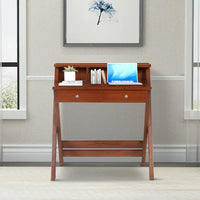Wisdom Solid Wood Writing Table (Teak)lifestyle view