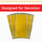 Yellow Velvet Pooja Aasan with Silver Floral Border – 14x28 Inch main view