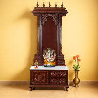 Yogika Teak Wood Mandap (Brown) lifestyle view