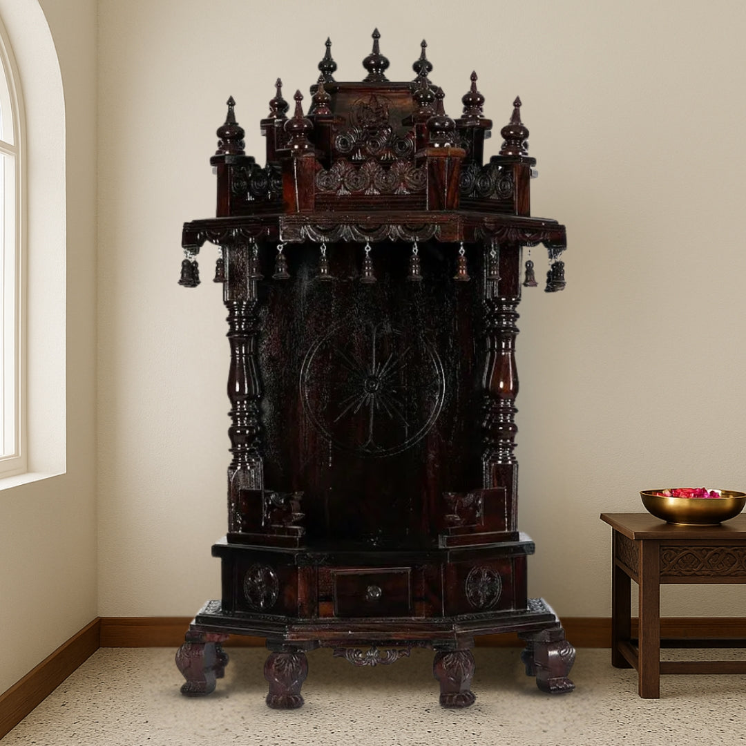 Yugadharma Teak Wood Mandir (Wenge) lifestyle view