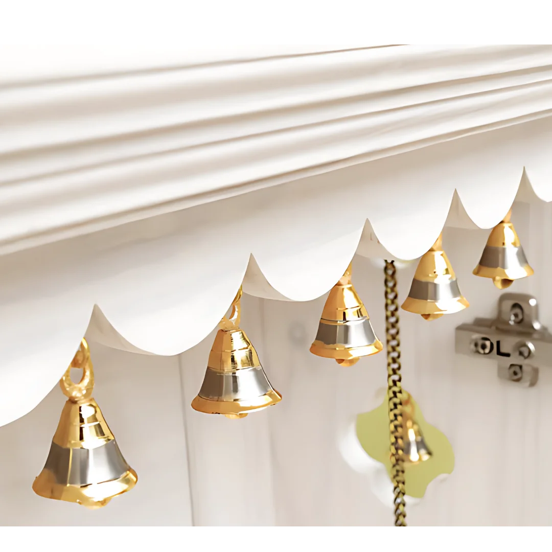 Ziantra Wall Mount Pooja Mandir with Door(White) Zoom view