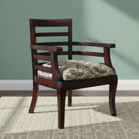 Toledo Teak Wood Arm Chair (Brown)