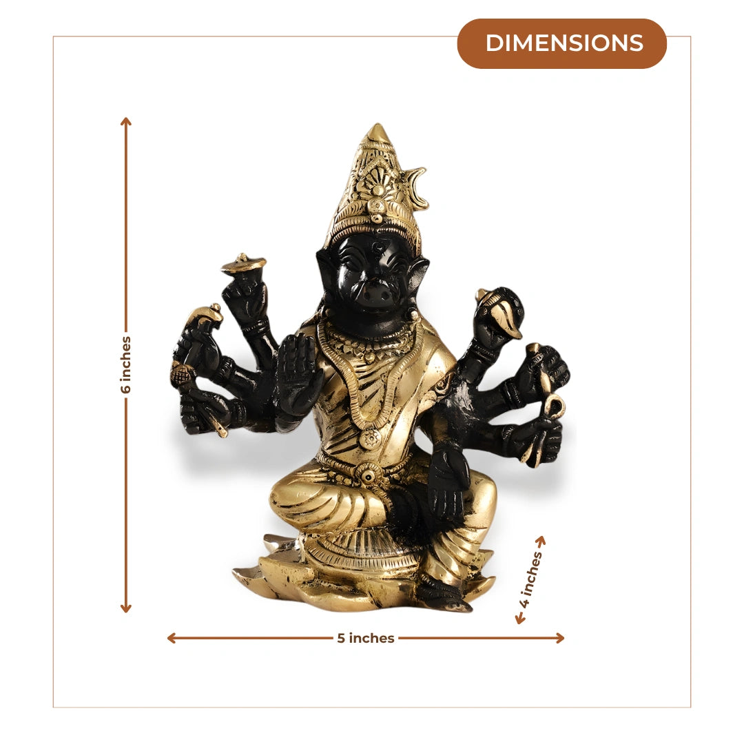 Panchamukhi Hanuman Brass Idol 2