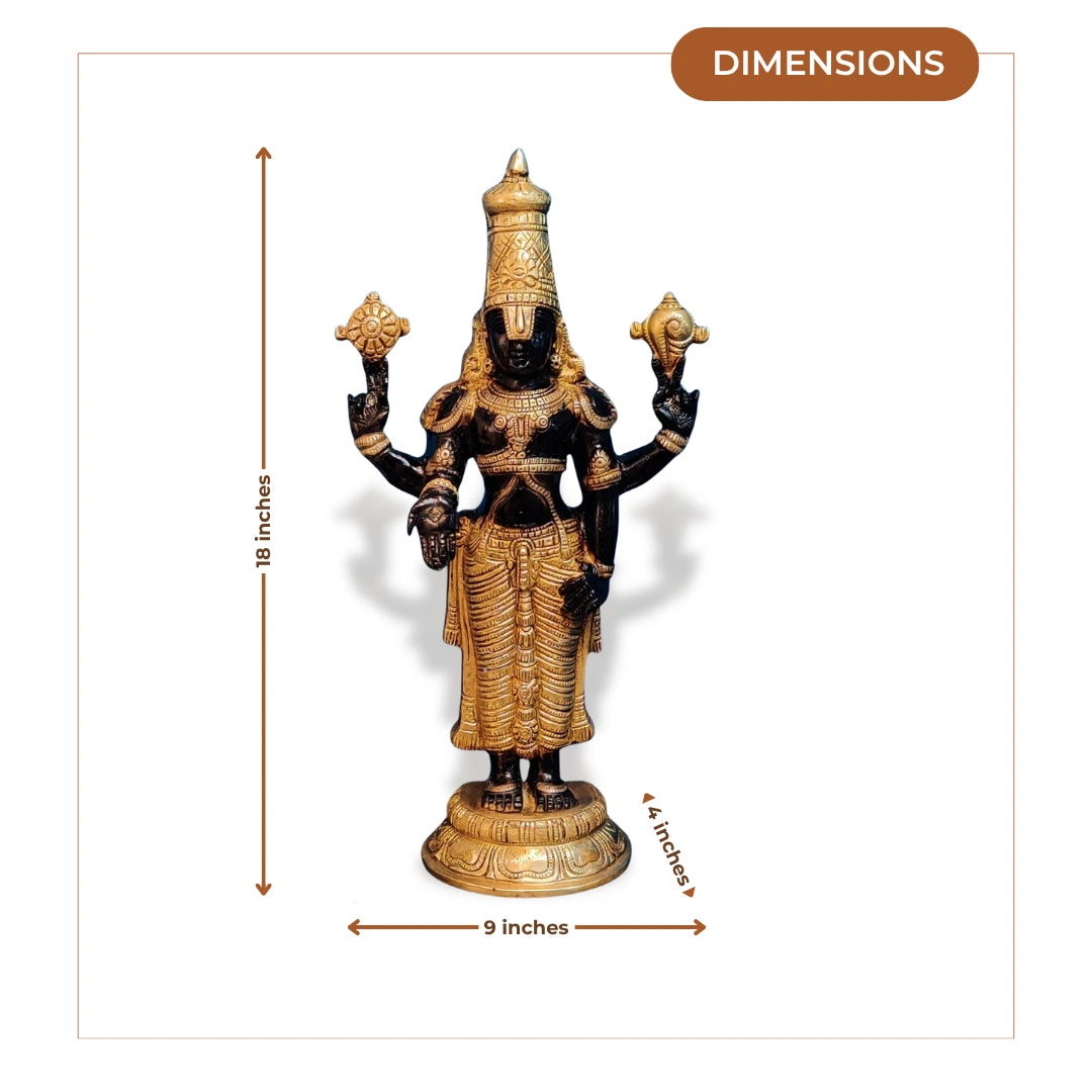 Venkateswara Brass Idol Set