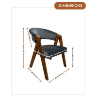 Ziva Teak Wood Arm Chairs (Teak)