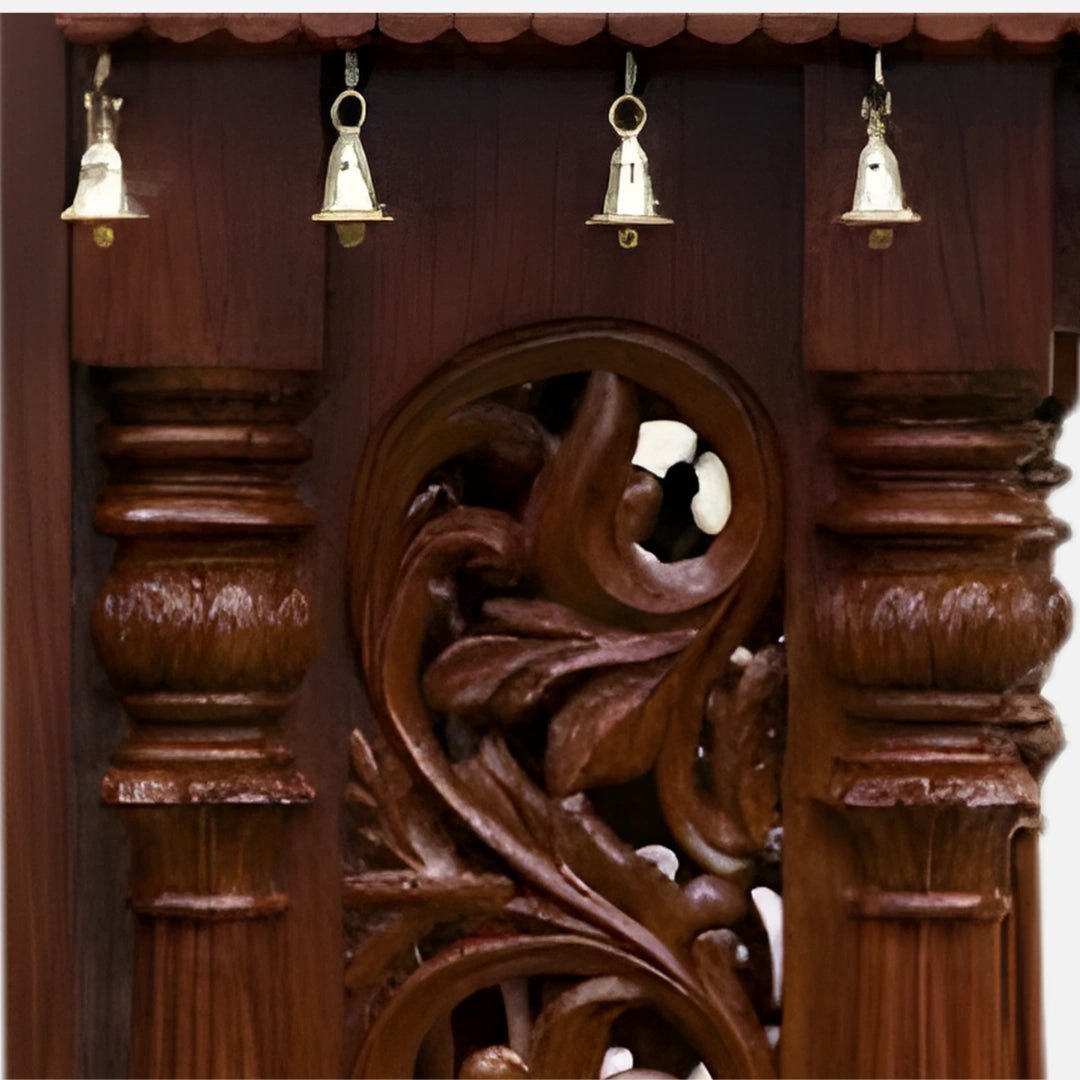 close view of Ishanika Teak Wood Mandap (Teak)