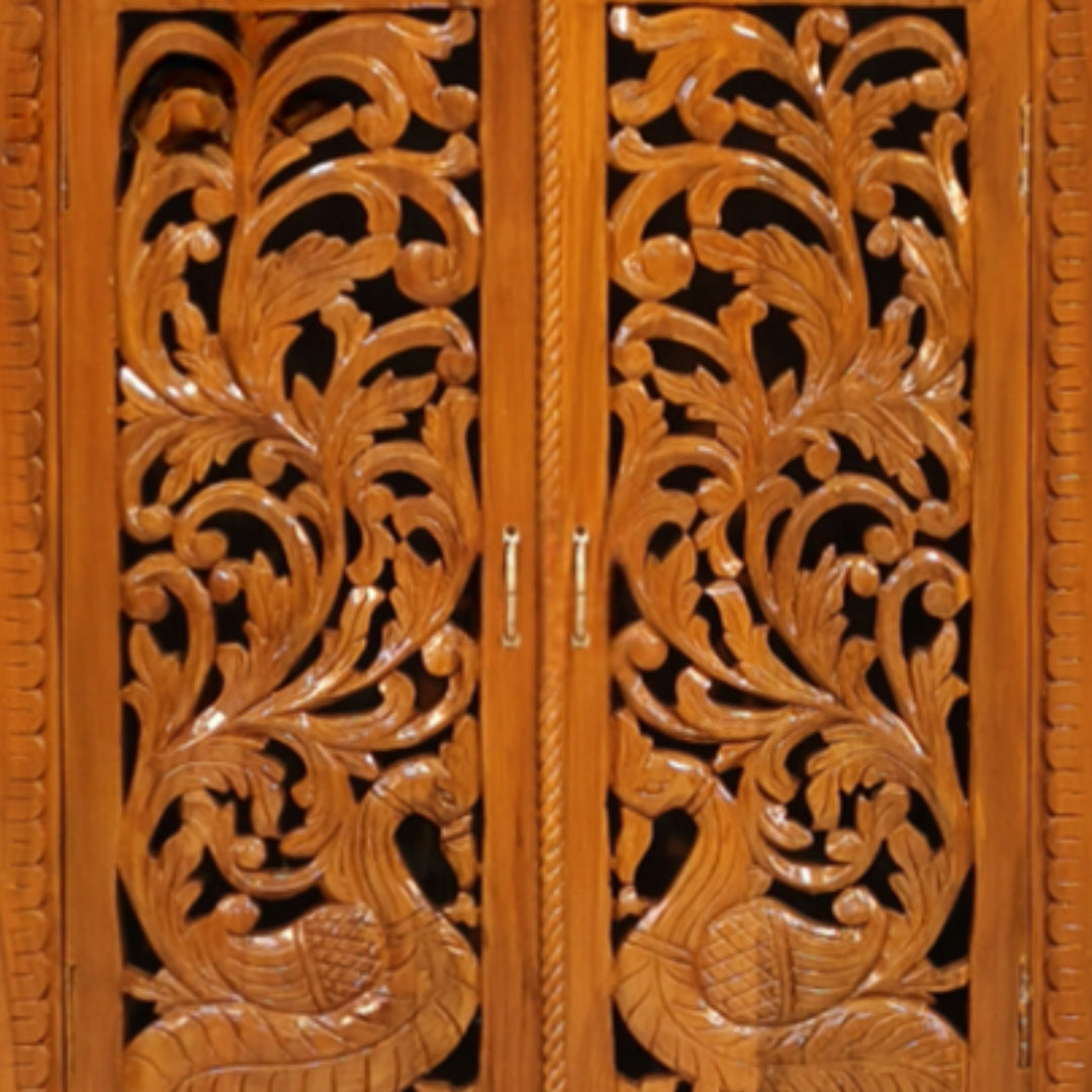 close view of Dhruva Teak Wood Mandap (Teak)