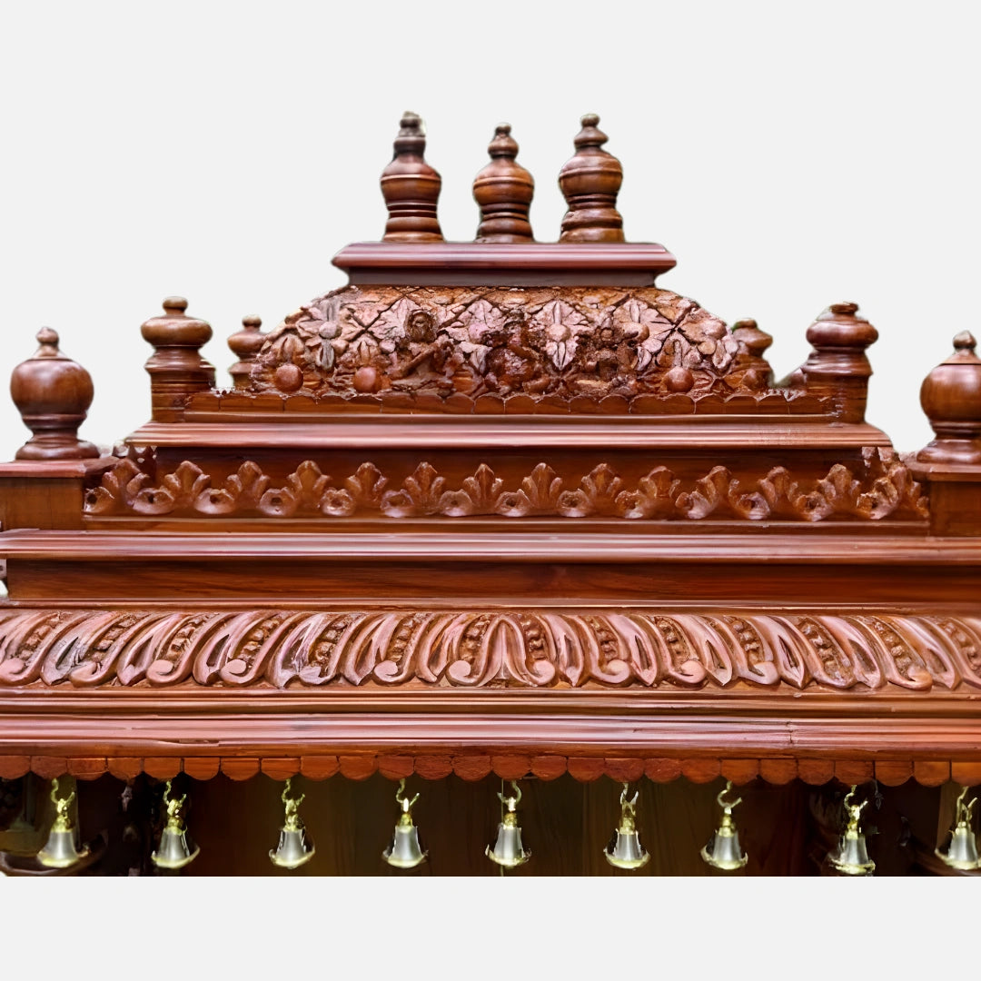 close view of Ishanika Teak Wood Mandap (Teak)