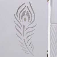 close view of Prarthika Teak Wood Mandap (White)