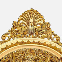 close view of Shreejyoti Teak Wood Mandap (Gold)