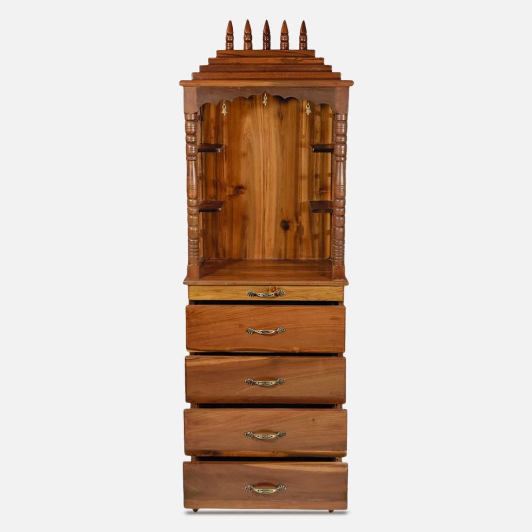 front view of Saanjhita Teak Wood Mandap (Teak)