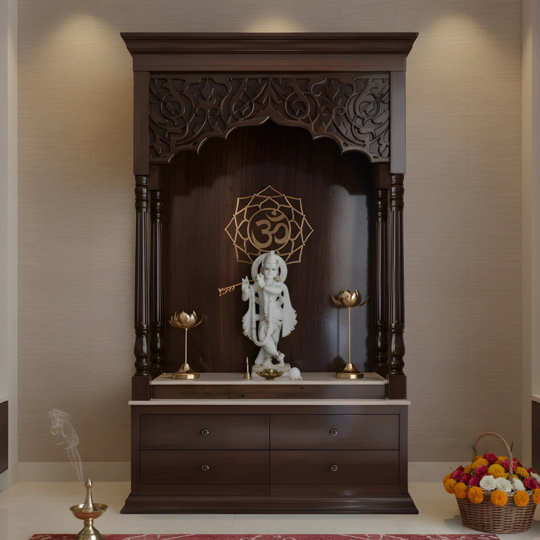 lifestyle image of Ishvarya Teak Wood Mandap (Brown)