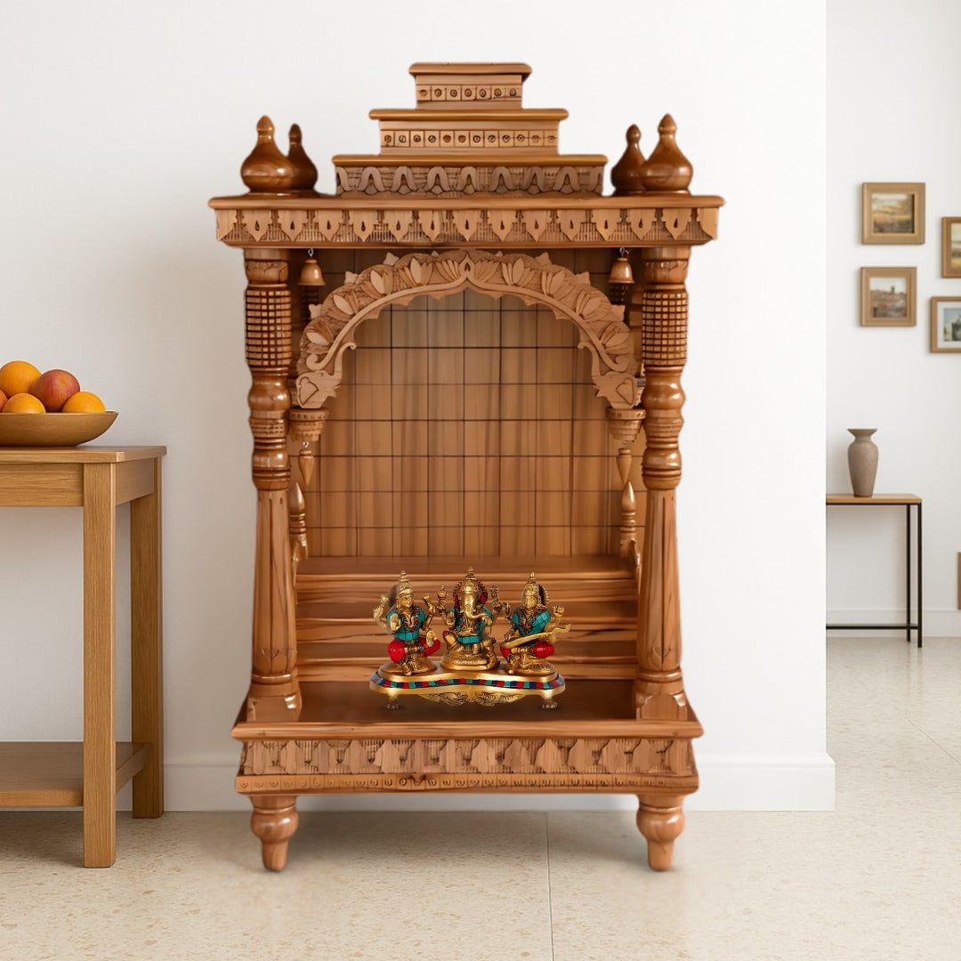 lifestyle view Nivriti Teak Wood Mandap (Teak)