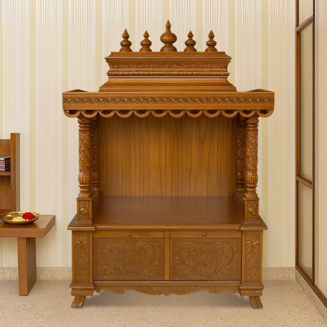 lifestyle view Ratnamaya Teak Wood Mandap (Teak)