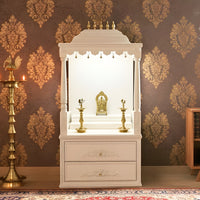 lifestyle view Sarovar Teak Wood Mandap (White)