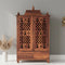 lifestyle view Somith Teak Wood Pooja Mandap with Door (Teak)