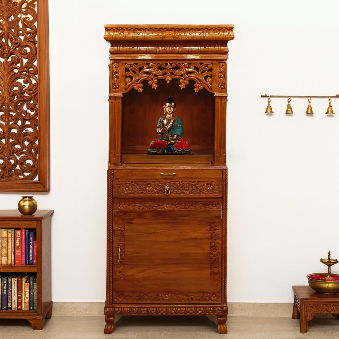 lifestyle view of Arogya Teak Wood Mandap (Teak)