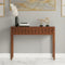 lifestyle view of Taksha Solid Wood Console Table (Teak)