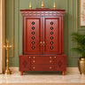 Vrittika Teak Wood Pooja Mandap with Door (Wenge)