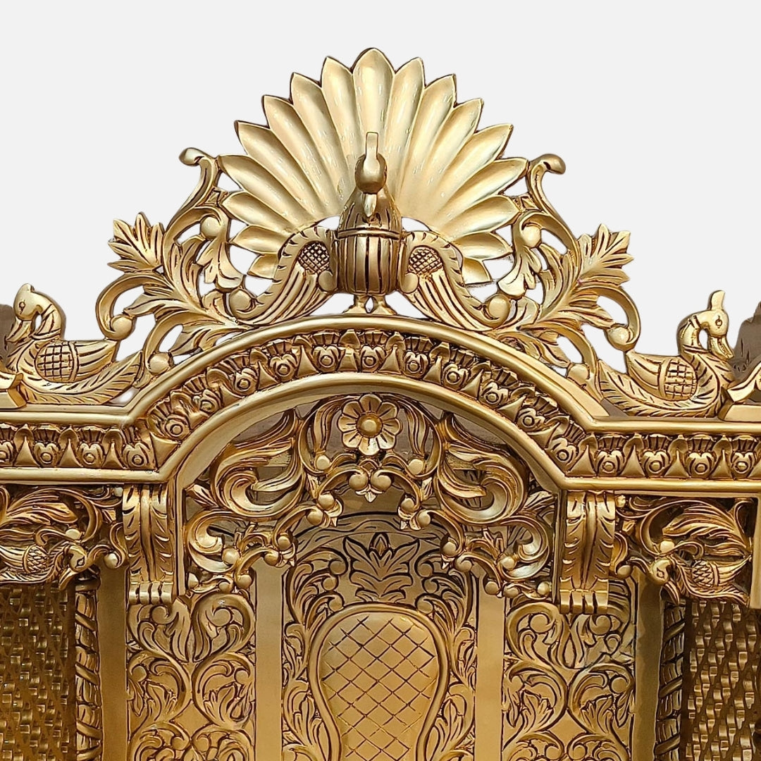 Mangaldeep Teak Wood Mandap (Gold)