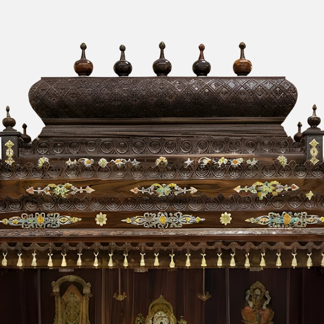 zoom image of Mahaprabh Teak Wood Mandap (Brown)