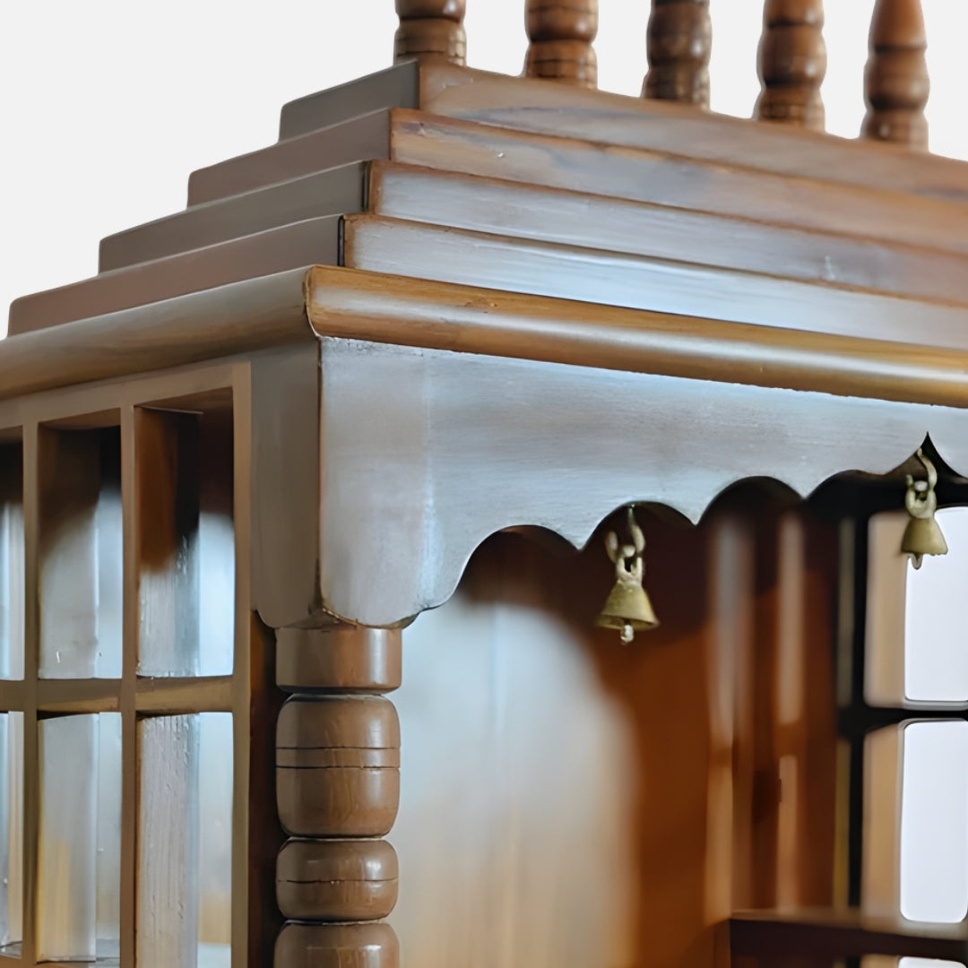 zoom image of Saanjhita Teak Wood Mandap (Teak)