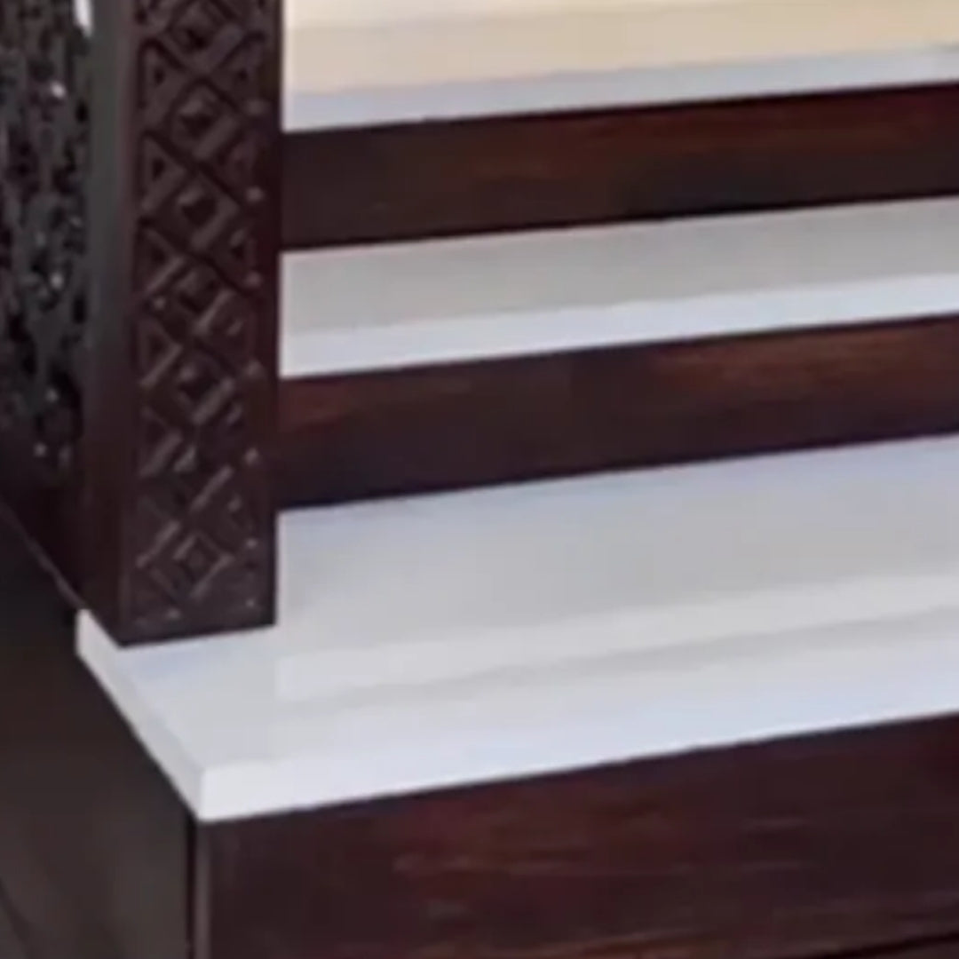 zoom view Hemratna Teak Wood Mandir (Brown)