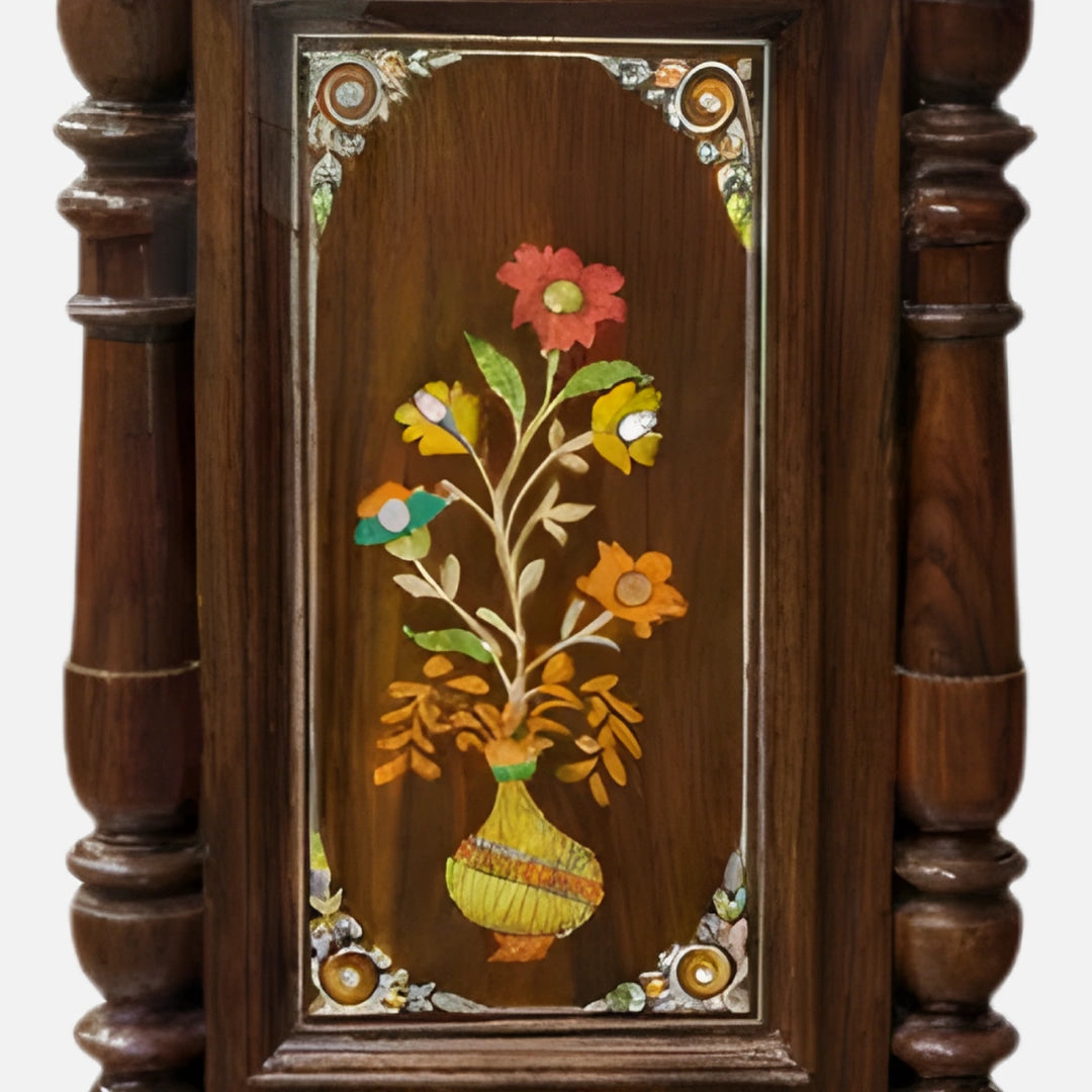 zoom view of Mahaprabh Teak Wood Mandap (Brown)