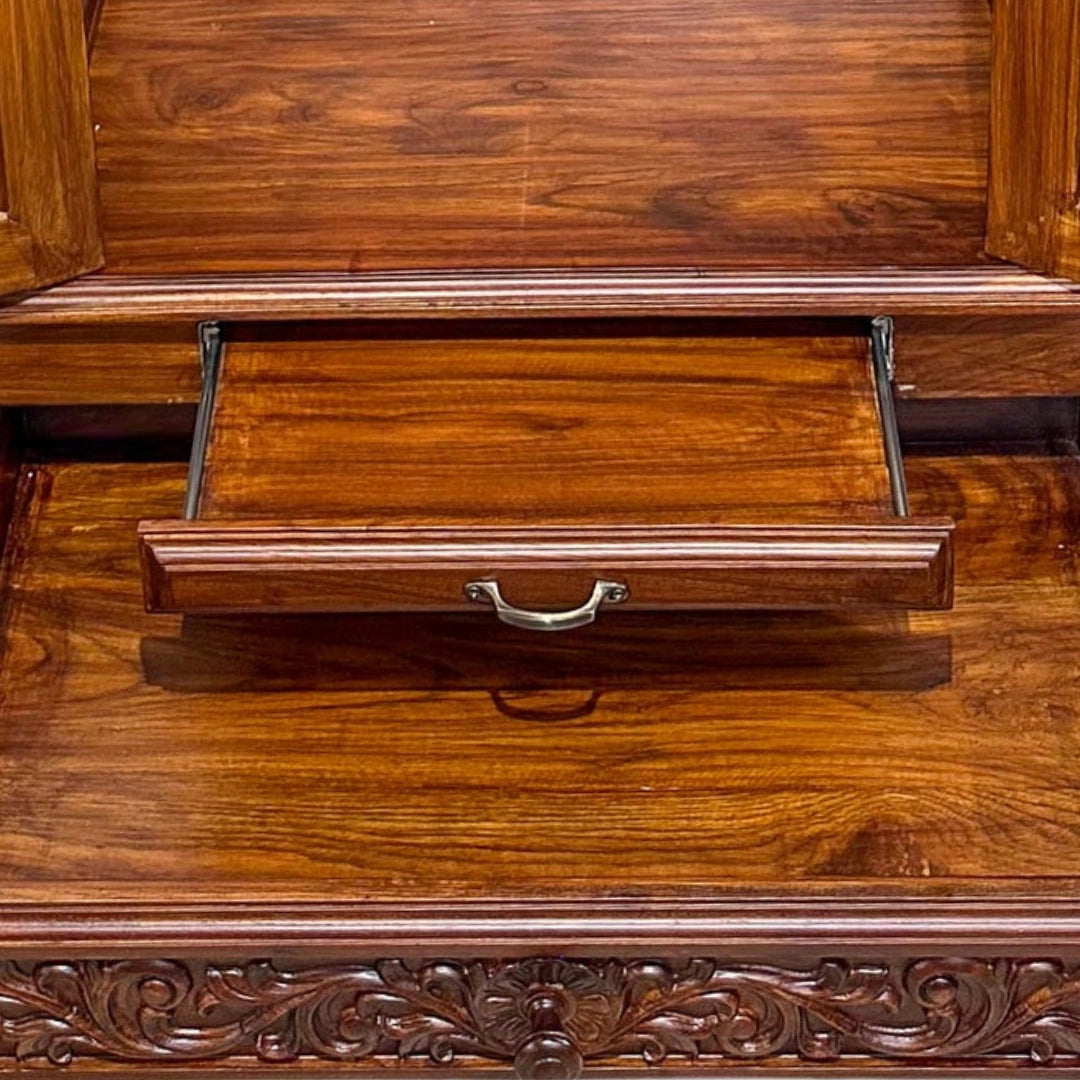 zoom view of Sara Teak Wood Mandap (Teak)