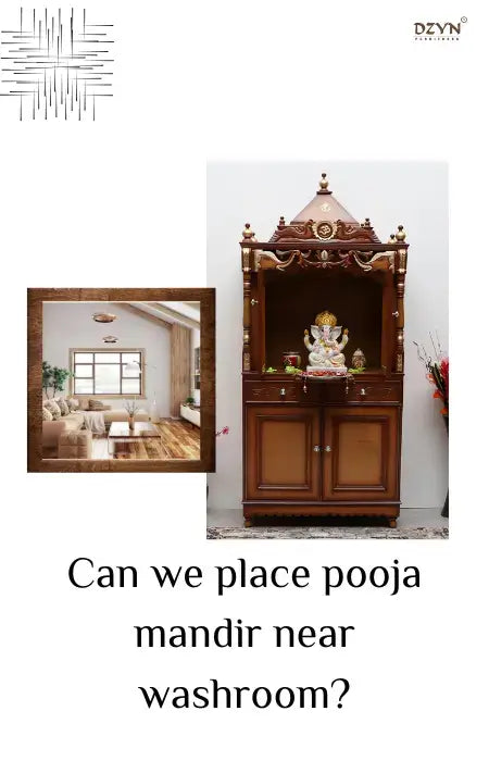 wooden pooja mandir for home