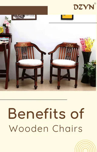 Wooden Chairs placed in a living room.