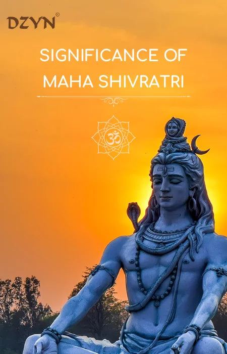 Significance of Maha Shivratri - Lord Shiva statue in meditation at sunset