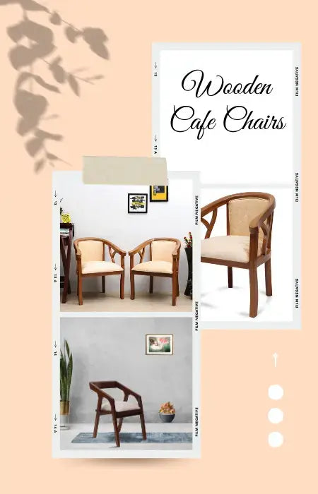 DZYN Furnitures' comfy solid wood living room chairs- classy and vintage-inspired