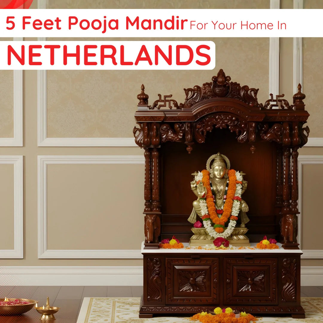 5 Feet Pooja Mandir in Netherlands image
