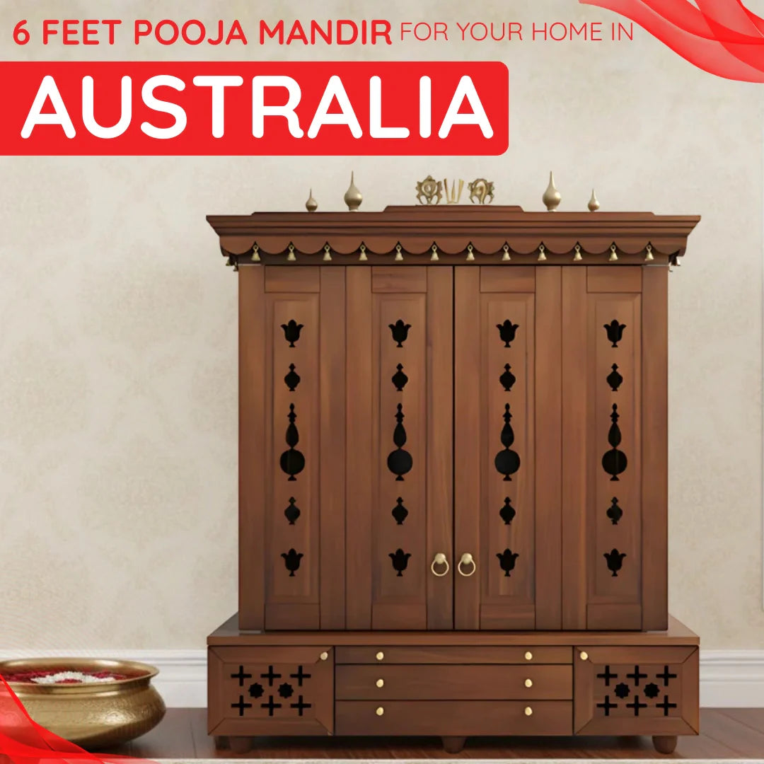 6 Feet Pooja Mandir in Australia image 