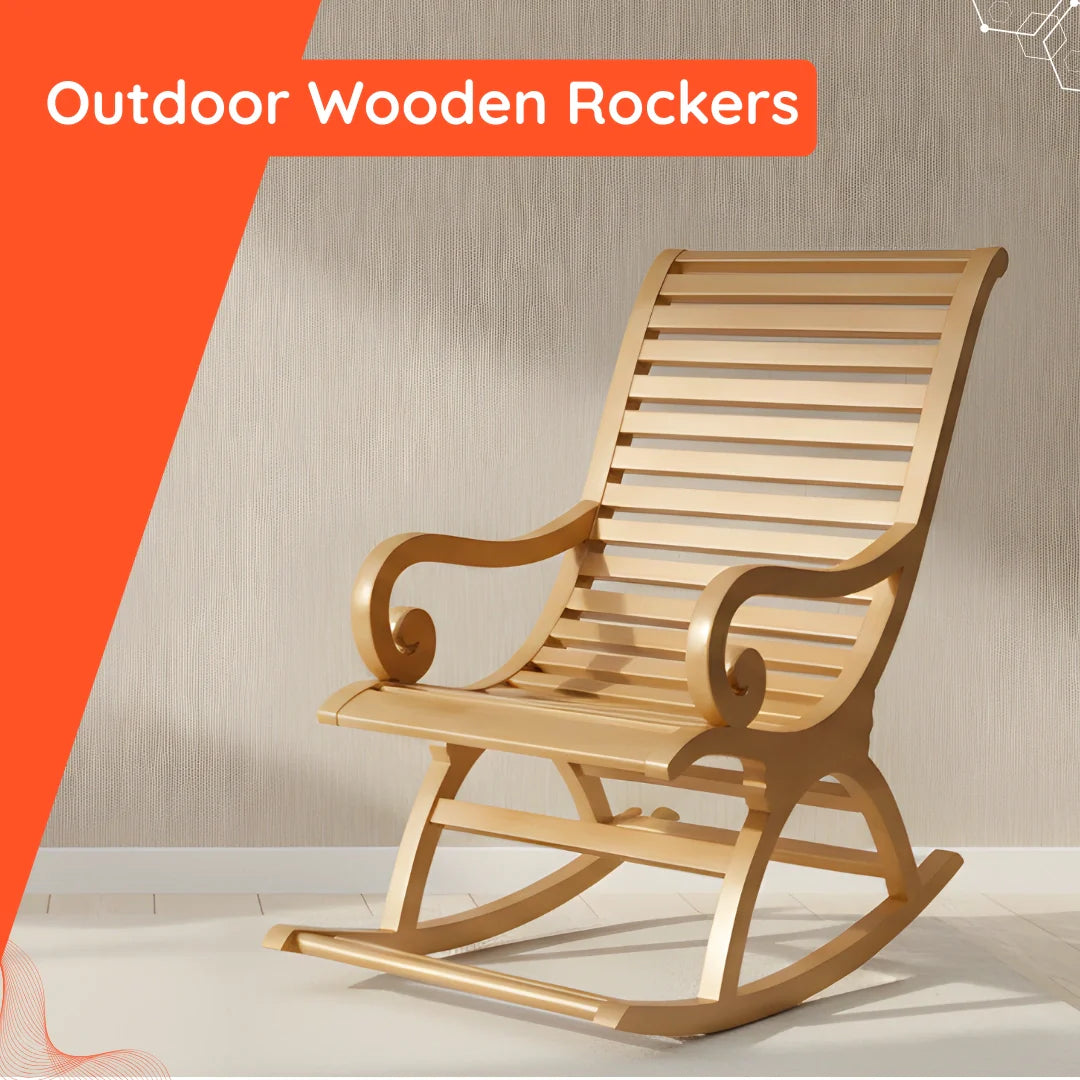 Outdoor Wooden Rocker for Garden & Balcony – DZYN Furnitures