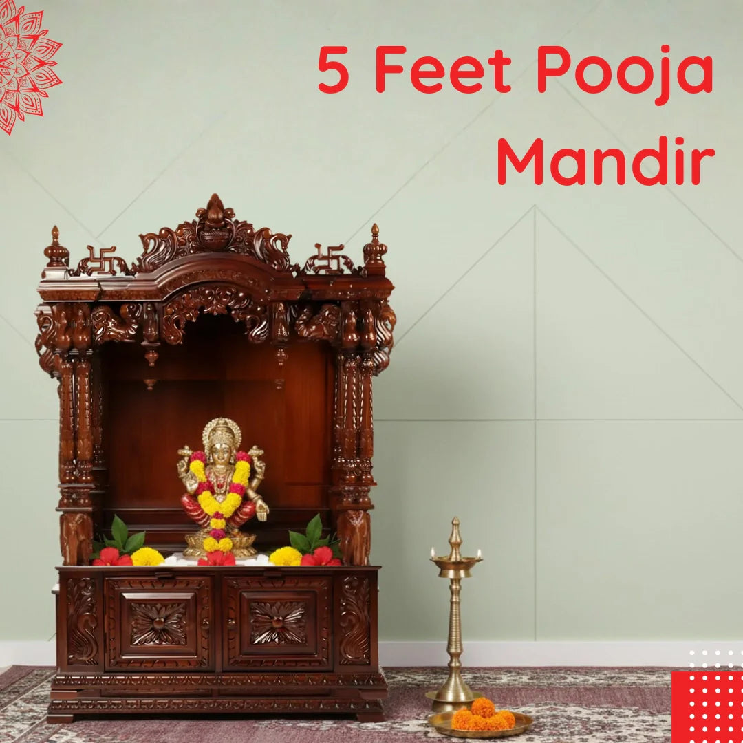 5 Feet Pooja Mandir IMAGE
