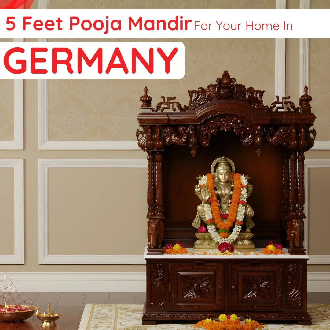 5 Feet Pooja Mandir in Germany image