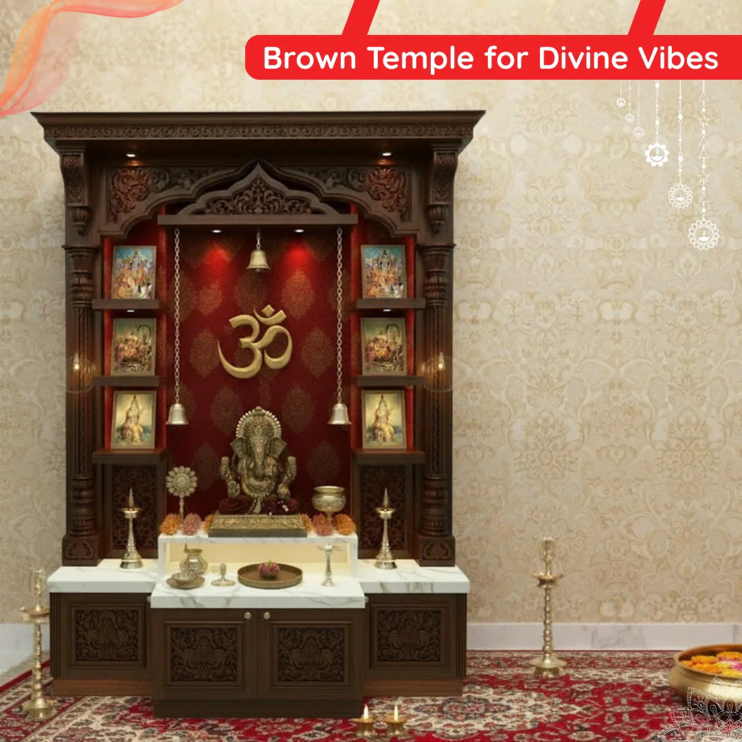 Mandir Brown Color image 